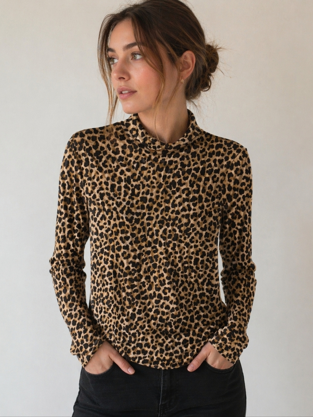 Target Leopard Print Long Sleeve Top